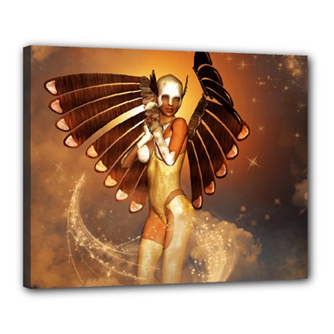 Beautiful Angel In The Sky Canvas 20  X 16  by FantasyWorld7