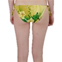 Wonderful Soft Yellow Flowers With Leaves Bikini Bottoms View2