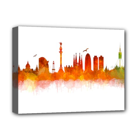 Barcelona 02 Deluxe Canvas 16  X 12  