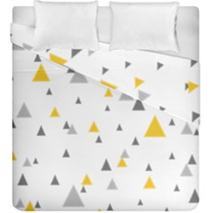 Pastel Random Triangles Modern Pattern Duvet Cover (king Size) by Dushan