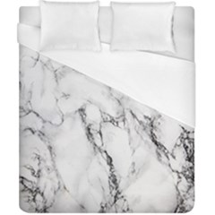 White Marble Stone Print Duvet Cover Single Side (double Size)