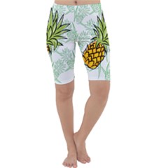 Pineapple Pattern 05 Cropped Leggings by Famous