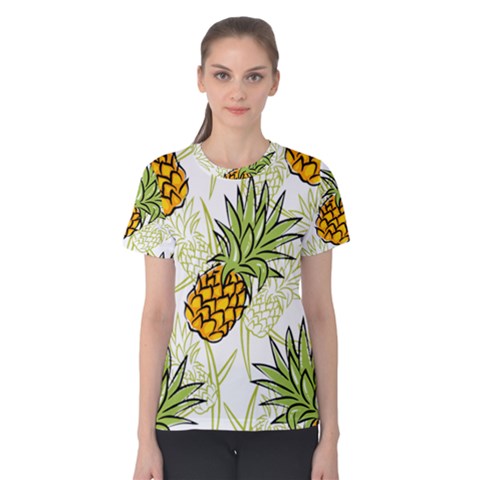 Pineapple Pattern 06 Women s Cotton Tees by Famous