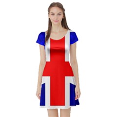 Brit1 Short Sleeve Skater Dresses