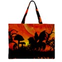 Beautiful Unicorn Silhouette In The Sunset Zipper Tiny Tote Bags View2