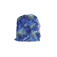 Alien Dna Blue Drawstring Pouches (small)  by ImpressiveMoments