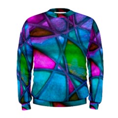 Imposant Abstract Teal Men s Sweatshirts by ImpressiveMoments