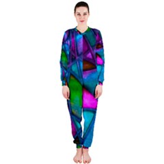 Imposant Abstract Teal Onepiece Jumpsuit (ladies)  by ImpressiveMoments