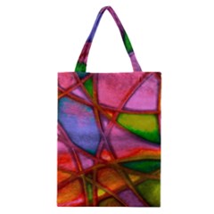 Imposant Abstract Red Classic Tote Bags by ImpressiveMoments