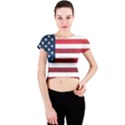 Usa2 Crew Neck Crop Top View1