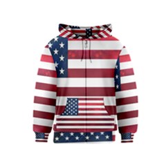 Usa2 Kids Zipper Hoodies by ILoveAmerica