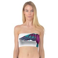 Stained Glass Bird Illustration  Women s Bandeau Tops by carocollins