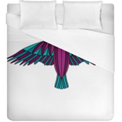 Stained Glass Bird Illustration  Duvet Cover Single Side (kingsize)