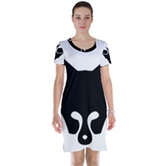 Black Fox Logo Short Sleeve Nightdresses by carocollins