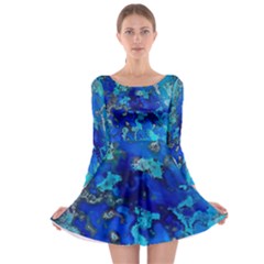 Cocos Blue Lagoon Long Sleeve Skater Dress