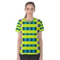 Rectangles and vertical stripes pattern Women s Cotton Tee View1