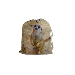 Lovely Meerkat 515p Drawstring Pouches (small)  by ImpressiveMoments