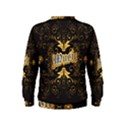 Music The Word With Wonderful Decorative Floral Elements In Gold Boys  Sweatshirts View2