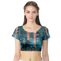 Short Sleeve Crop Top (Tight Fit)