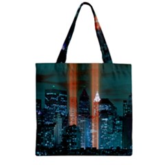 New York 2014 1206 Zipper Grocery Tote Bags