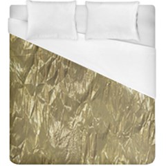 Crumpled Foil Golden Duvet Cover Single Side (KingSize)