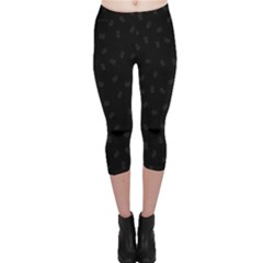 Officially Sexy Os Collection Grey & Black Capri Leggings  by OfficiallySexy