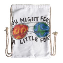 Little Fear Drawstring Bag (large) by northerngardens