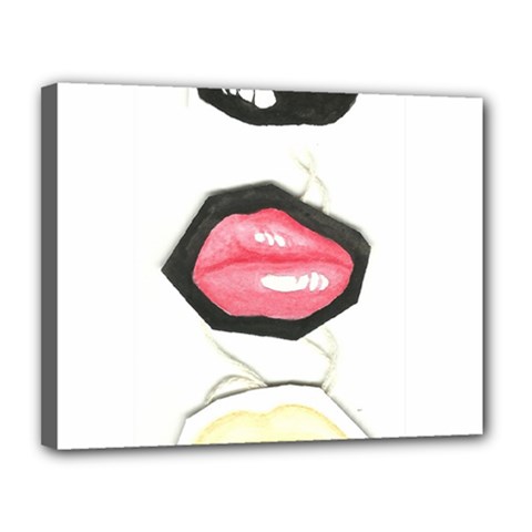 Troislips0002 Canvas 14  X 11 