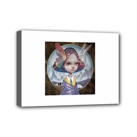 World Peace Mini Canvas 7  X 5  by YOSUKE