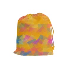 Fading Squares Drawstring Pouch by LalyLauraFLM