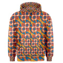 Squares And Other Shapes Pattern Men s Zipper Hoodie