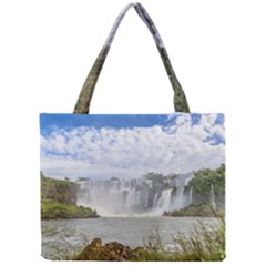 Waterfalls Landscape At Iguazu Park Tiny Tote Bags by dflcprints