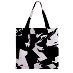 Bw Glitch 2 Zipper Grocery Tote Bags