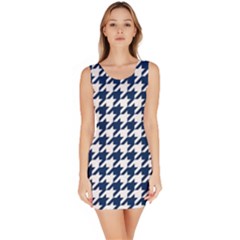 Houndstooth Midnight Bodycon Dresses