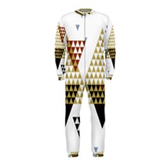 Colorful Modern Geometric Triangles Pattern Onepiece Jumpsuit (kids)