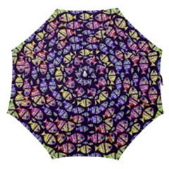 Colorful Fishes Pattern Design Straight Umbrellas by dflcprints