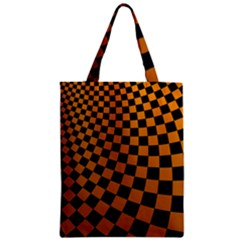 Abstract Square Checkers  Zipper Classic Tote Bags by OZMedia