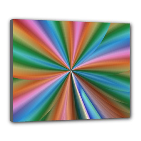 Abstract Rainbow Canvas 20  X 16  by OZMedia