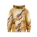 Wonderful Violin With Violin Bow On Soft Background Kid s Pullover Hoodies View1