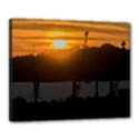 Aerial View Sunset Scene Of Montevideo Uruguay Canvas 20  x 16  View1