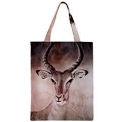 Antelope Horns Zipper Classic Tote Bags by TwoFriendsGallery