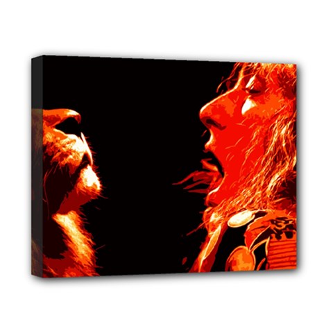 Robert And The Lion Canvas 10  X 8 