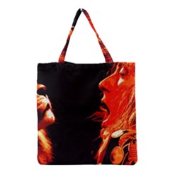 Robert And The Lion Grocery Tote Bags