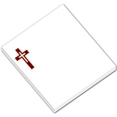 Red Christian Cross Small Memo Pads by igorsin