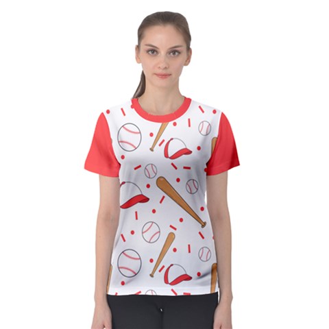 Baseball Women s Sport Mesh Tee by typewriter