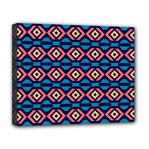 Rhombus  Pattern Deluxe Canvas 20  X 16  (stretched) by LalyLauraFLM