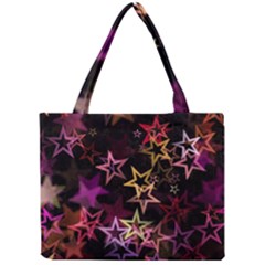 Sparkly Stars Pattern Tiny Tote Bags