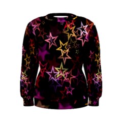 Sparkly Stars Pattern Women s Sweatshirts by LovelyDesigns4U