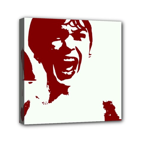 Psycho Mini Canvas 6  X 6  by icarusismartdesigns