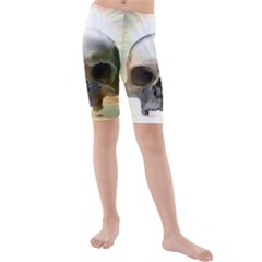 Skull Sunset Kid s Swimwear by icarusismartdesigns